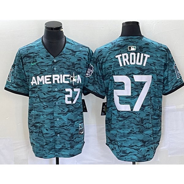 Mike Trout American League 2023 MLB All Star Game Teal Jersey