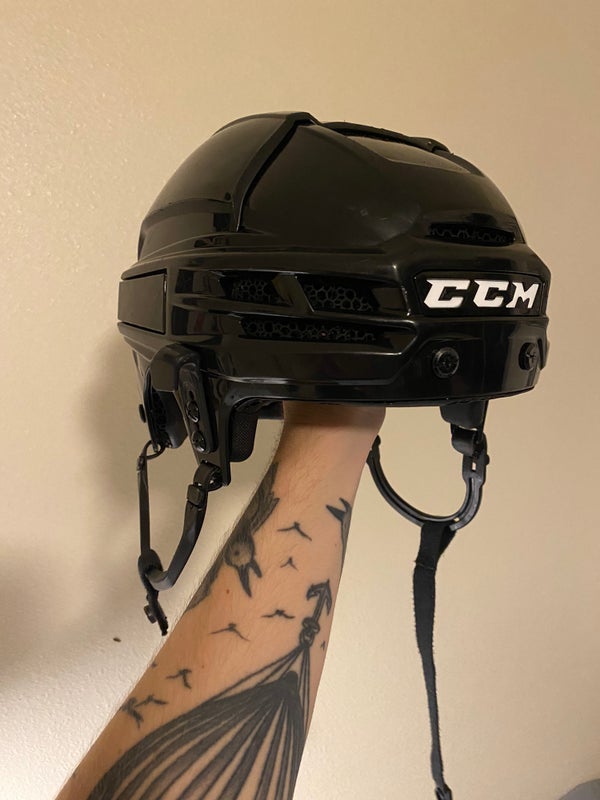 CCM SUPER TACKS X Pro Stock Hockey Helmet Black Medium 4498 SidelineSwap