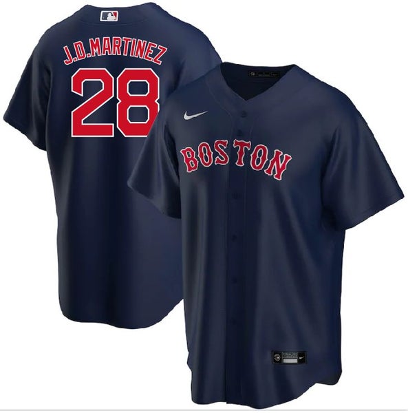 J.D. Martinez Boston Red Sox Majestic Alternate Official Cool Base Player  Jersey - Navy