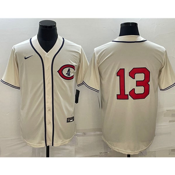 MLB Reds 13 Dave Concepcion White Mitchell and Ness Throwback Men Jersey