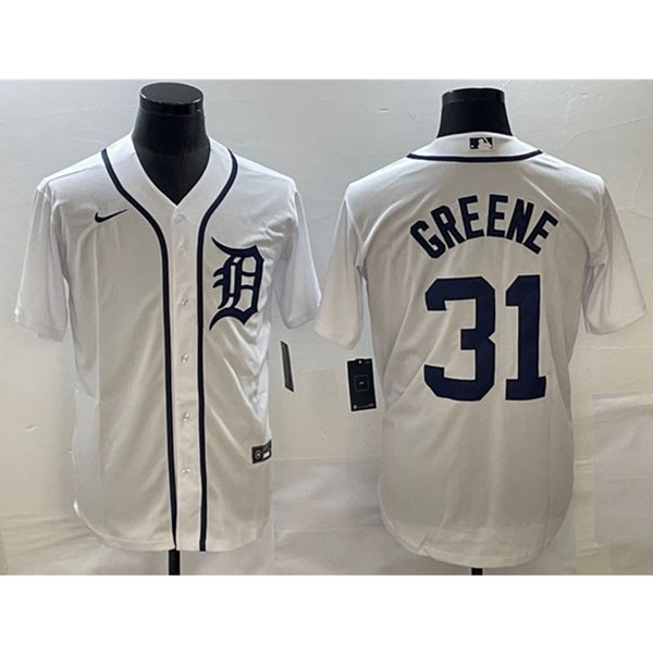 Riley Greene Detroit Tigers Autographed White Nike Replica Jersey