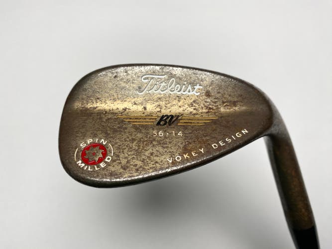 Titleist 2009 Vokey Spin Milled Oil Can 56* 14 Bounce Wedge Steel Mens RH