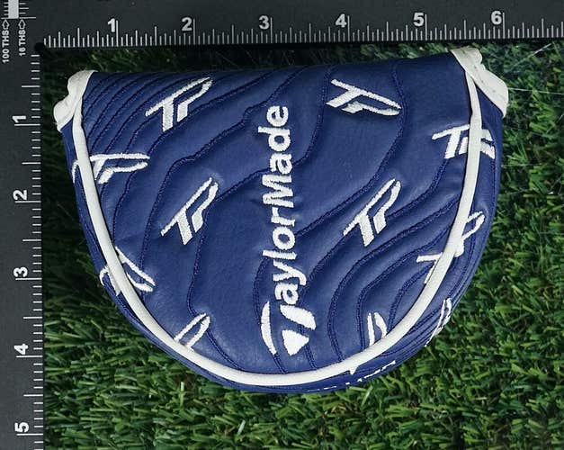 TAYLORMADE TP COLLECTION MALLET PUTTER HEADCOVER, WHITE, BLUE