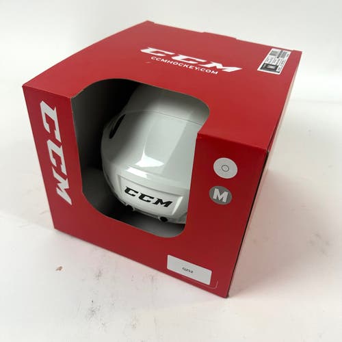 Brand New White CCM 9k Helmet - Medium - #Q252