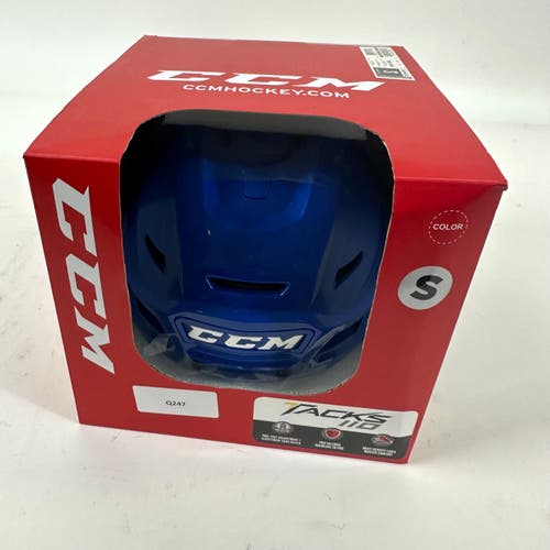 Brand New Royal Blue CCM Tacks 110 Helmet - Small - #Q247