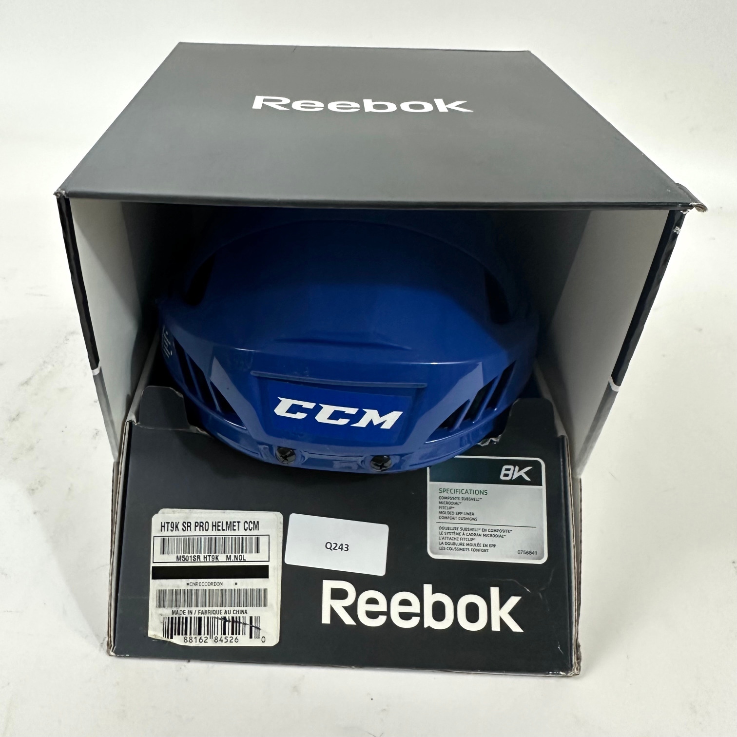 Brand New Royal Blue CCM 8k Helmet - Medium - #Q243