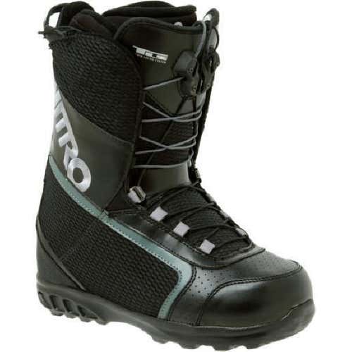 Nitro Fader TLS Snowboard Boots, Women's US Size  5.5, Black New