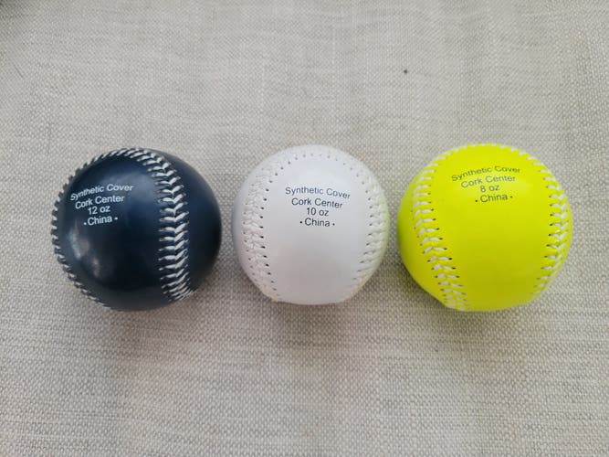 Weighted Baseballs 3 Pack
