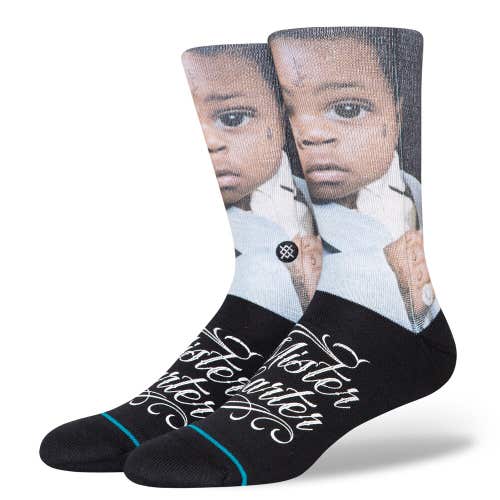 Lil Wayne X Stance Mister Carter Poly Large Men's 9-13 Crew Socks