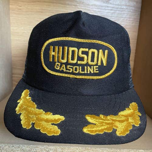 Vintage Hudson Gasoline Scrambled Eggs Gold Leaf Snapback Trucker Patch Hat Cap