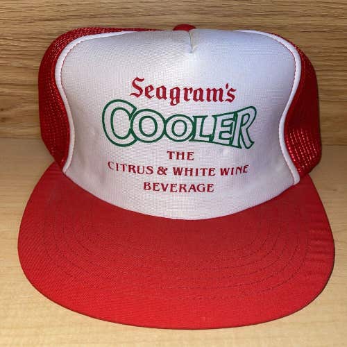 Vintage Seagram's Cooler The Citrus & White Wine Beverage Trucker Hat Snapback