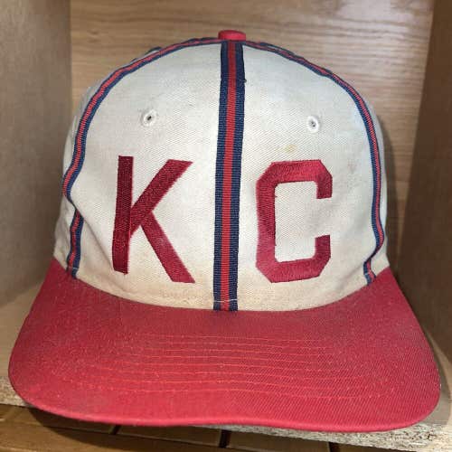 Vintage 90s KC Monarchs Negro League Baseball Snapback Hat Kansas City  Cap