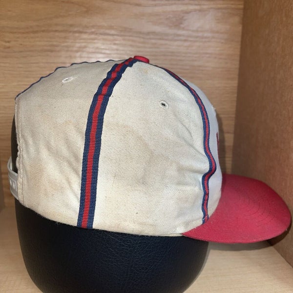Kansas City Monarchs Hats: Negro League Ivory/Red Snapback Hat