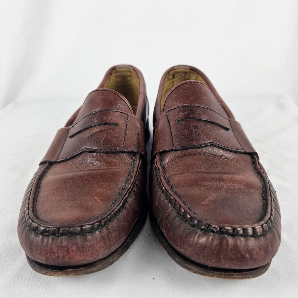 Allen Edmonds Cameron Brown Penny Loafers Size 8.5 D 