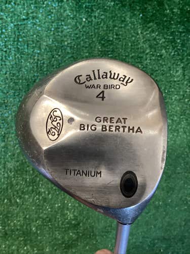 Callaway Great Big Bertha War Bird Titanium Fairway 4 Wood Regular Graphite Shaf