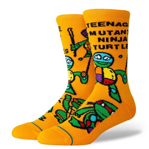 Stance X Nickelodeon Teenage Mutant Ninja Turtles Tubular Orange Socks Mens 9-13