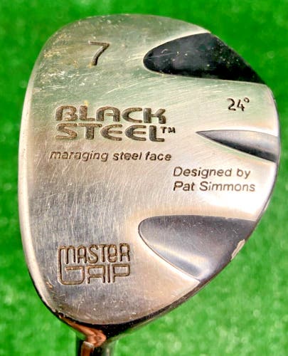 Left-Handed MasterGrip 7 Wood Maraging Black Steel 24 Degrees R200 Senior Steel
