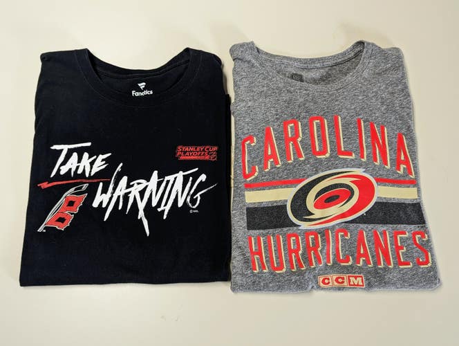 Carolina Hurricanes Take Warning T-Shirt Bundle - XL