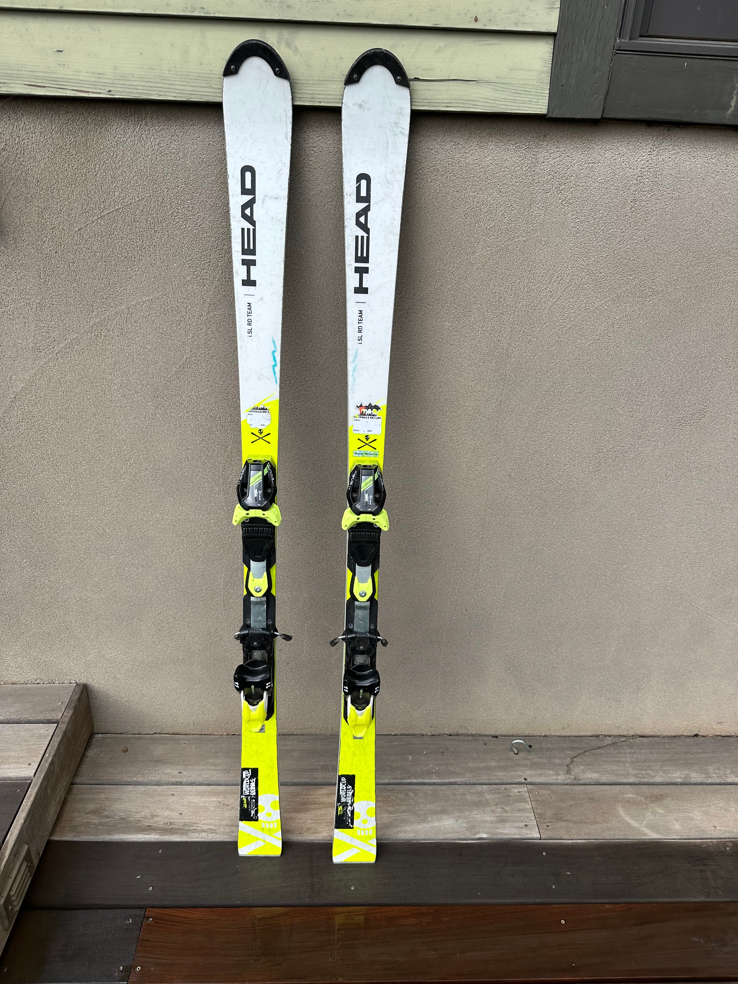 Used 2021 HEAD 150 cm Racing World Cup Rebels i.SL RD Skis With