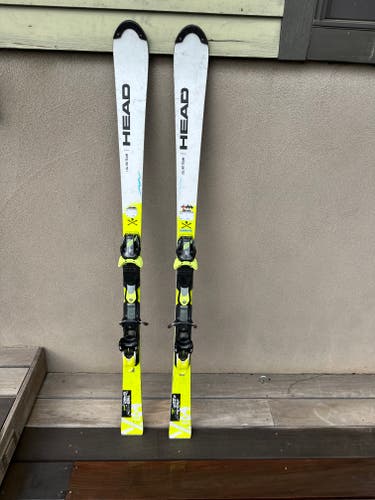 Used 2021 HEAD 150 cm Racing World Cup Rebels i.SL RD Skis With Bindings Max Din 11