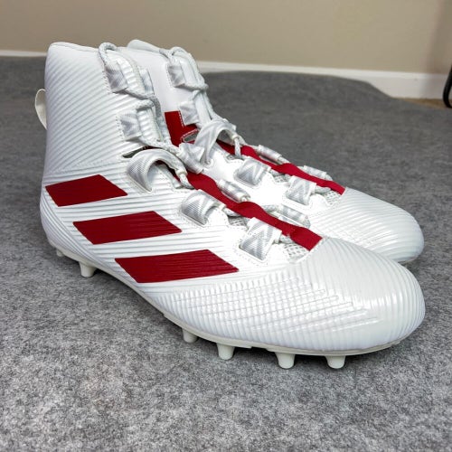 Adidas Mens Football Cleats 17 White Red Shoe Lacrosse SM Freak Carbon High