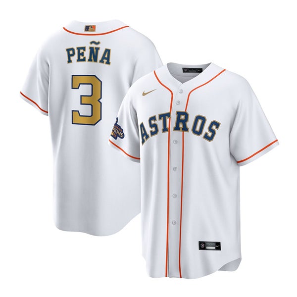 Jeremy Pena Houston Astros 2023 Gold Rush Oxy Jersey - All