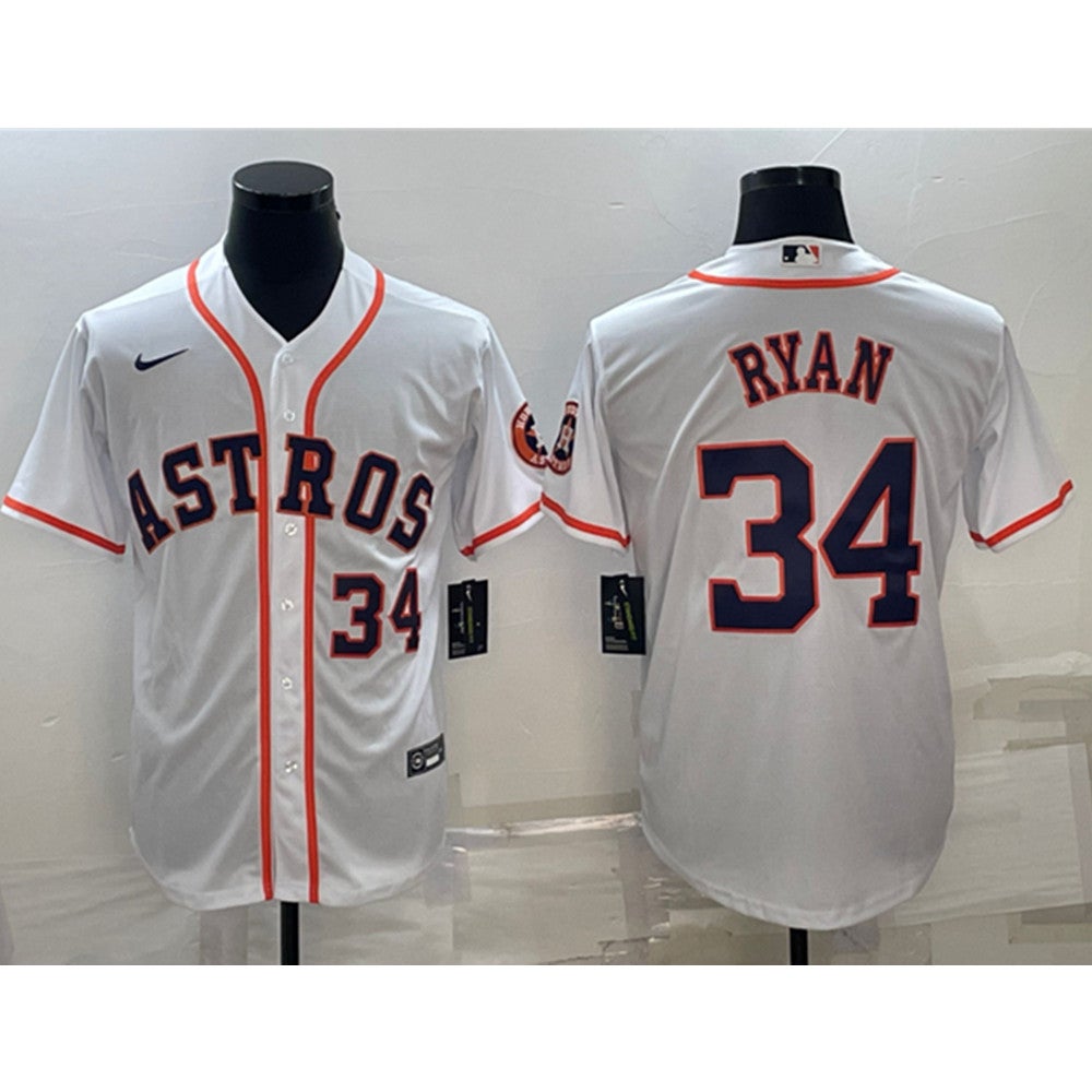 to Die for Collectibles 1986 Houston Astros #34 Nolan Ryan Orange “Rainbow” Jersey, Size M, Near Mint