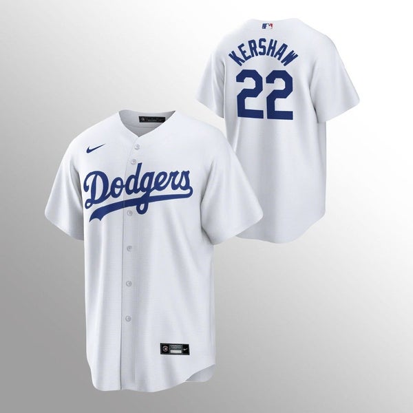 Nike Los Angeles Dodgers Clayton Kershaw Blue White Jersey