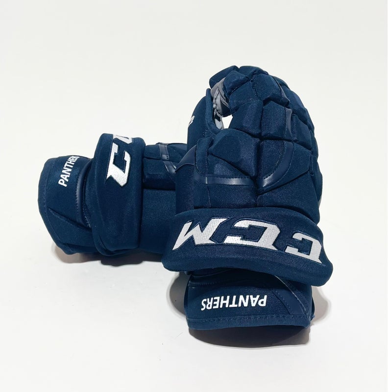 New 13” CCM HG12 NHL Pro Stock Gloves - Florida Panthers