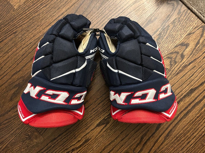 TEAM USA Senior CCM Jetspeed FT1 PRO STOCK HOCKEY GLOVES 14"