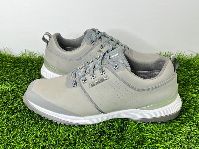 SQAIRZ Arrow Golf Shoes Square Toe Spikes Gray Size US 12 Nick Faldo - Excellent