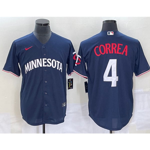 Carlos Correa Minnesota Twins Nike Name & Number T-Shirt - Navy