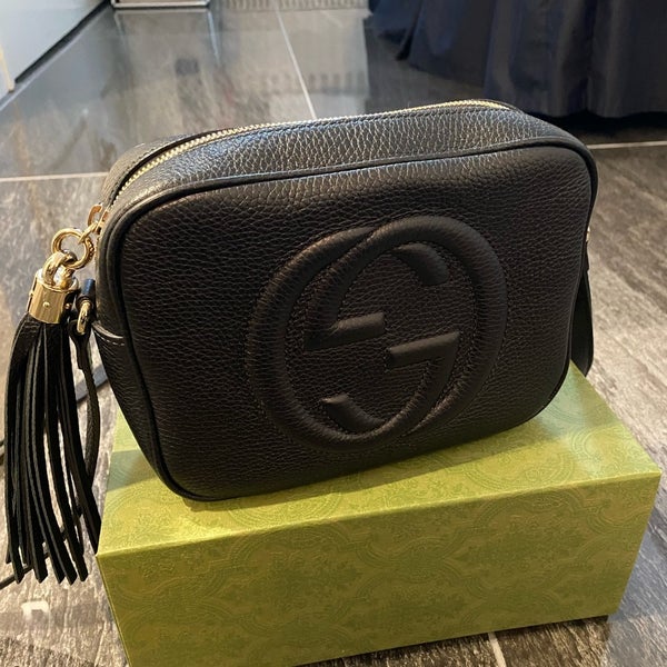 Gucci Soho Small Leather Disco Bag Black