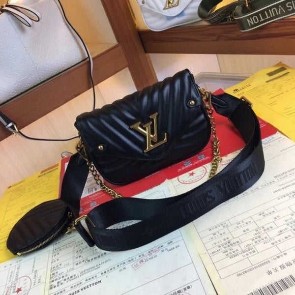 Louis Vuitton Multi Pochette New Wave Mini Bag M56461 Black