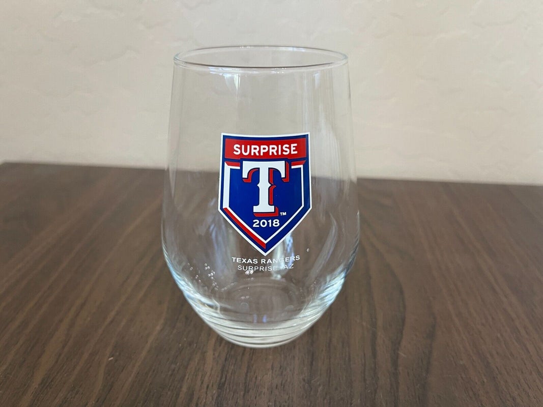 Texas Rangers MLB BASEBALL 2018 SPRING TRAINING ARIZONA Stemless Wine Glass!