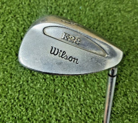 Wilson K-28 Sand Wedge  /  RH  /  Stiff Steel ~33.5"  /  NEW GRIP  /  jd4501