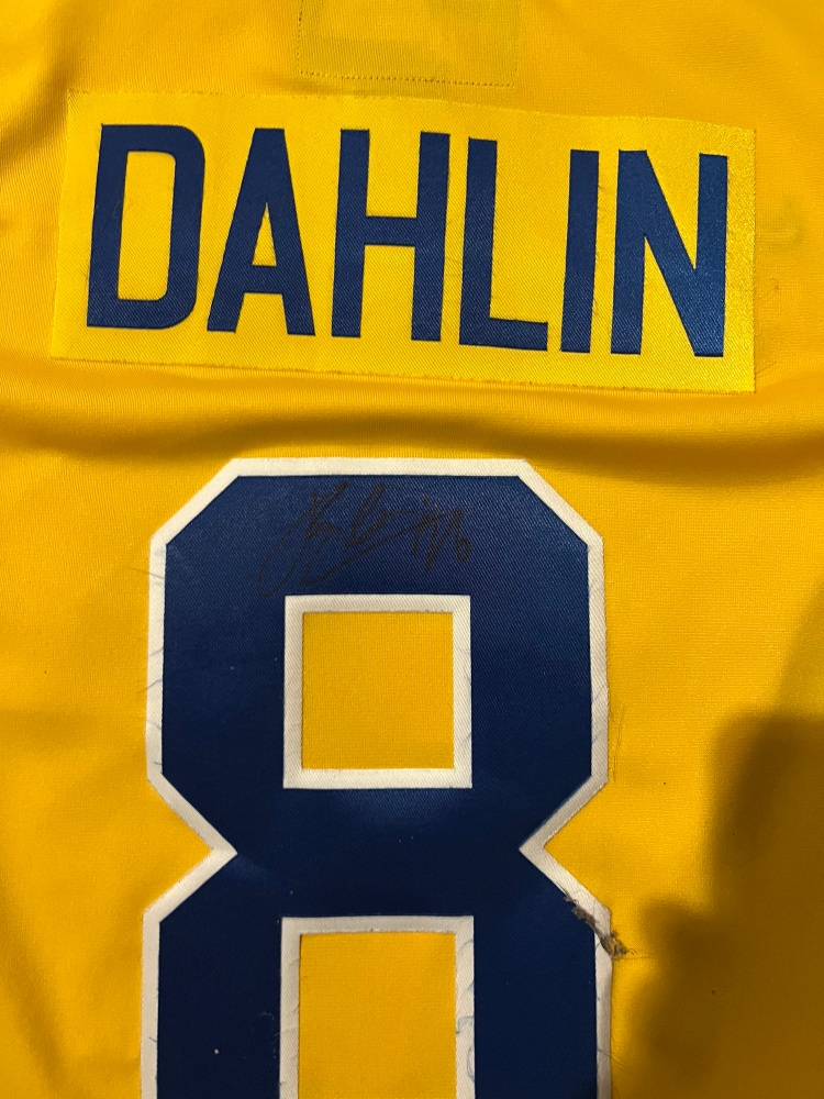 Rasmus Dahlin signed Sweden WJC jersey