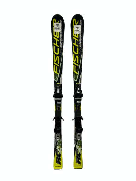 Used Fischer Rc4 R Tune 143 Cm Junior Downhill Ski Combo