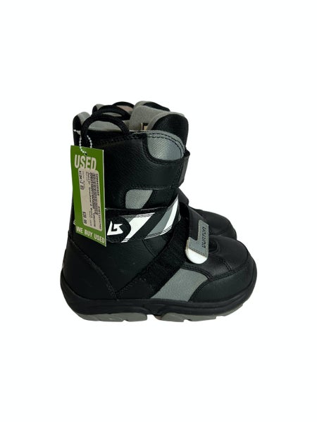 Used Burton Grom Boys Snowboard Boots Size 3