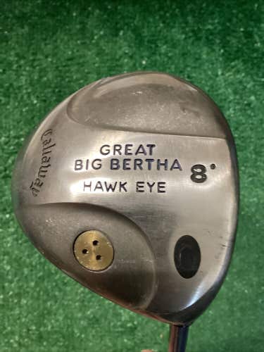 Callaway Great Big Bertha Hawk Eye Driver 8* Firm Graphite Shaft