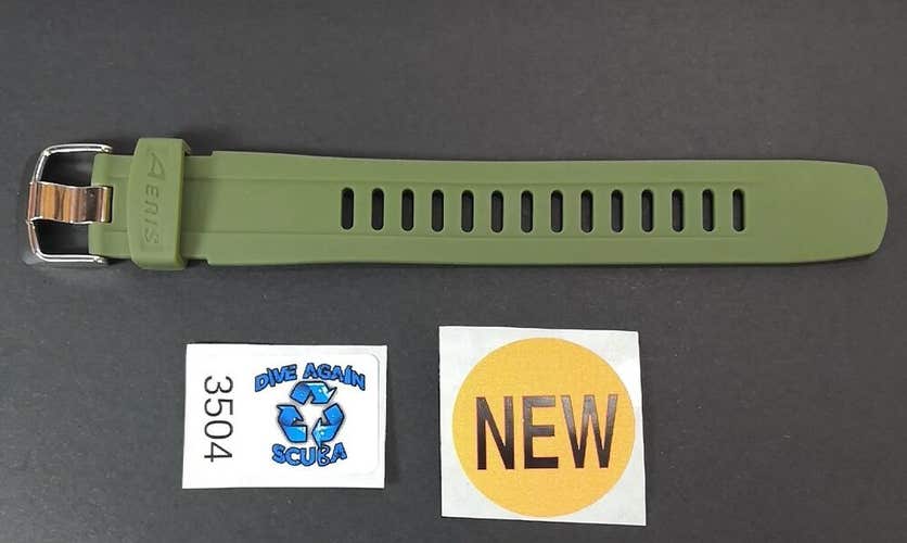 Oceanic OCS, OCi, F.11  Aeris F11 Dive Computer Wrist Watch Strap Extender Green
