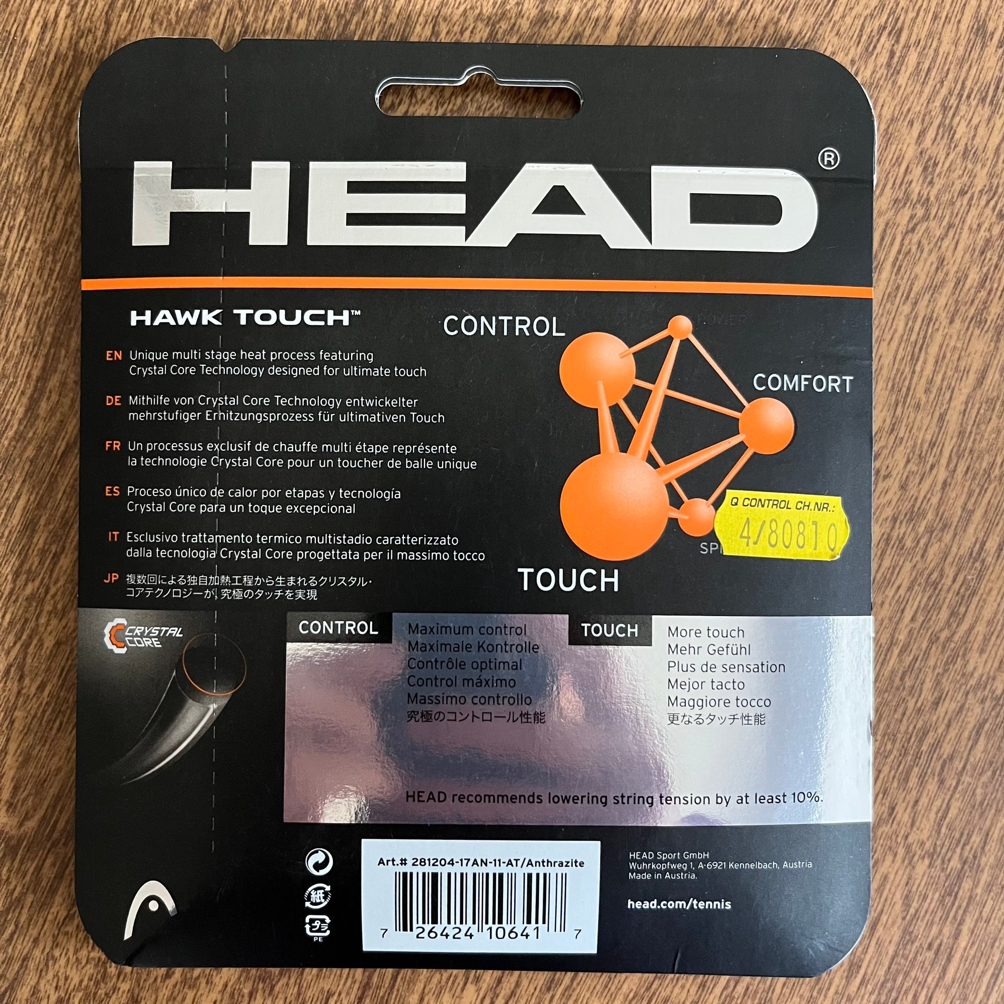 Head Hawk Touch 17/1.25 String | SidelineSwap