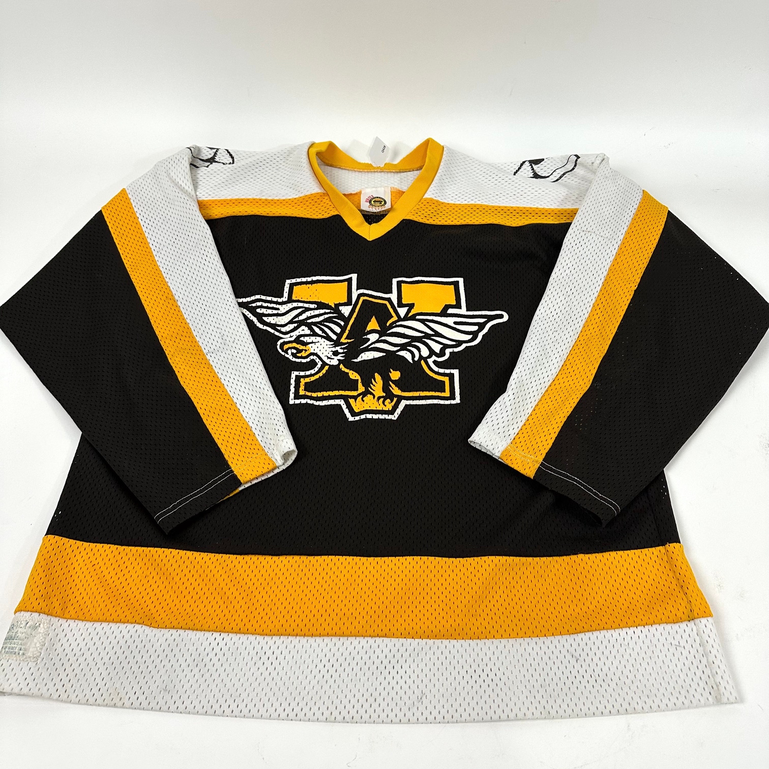 Used Brown and Yellow Mesh Practice Jersey | Senior XL | Q428