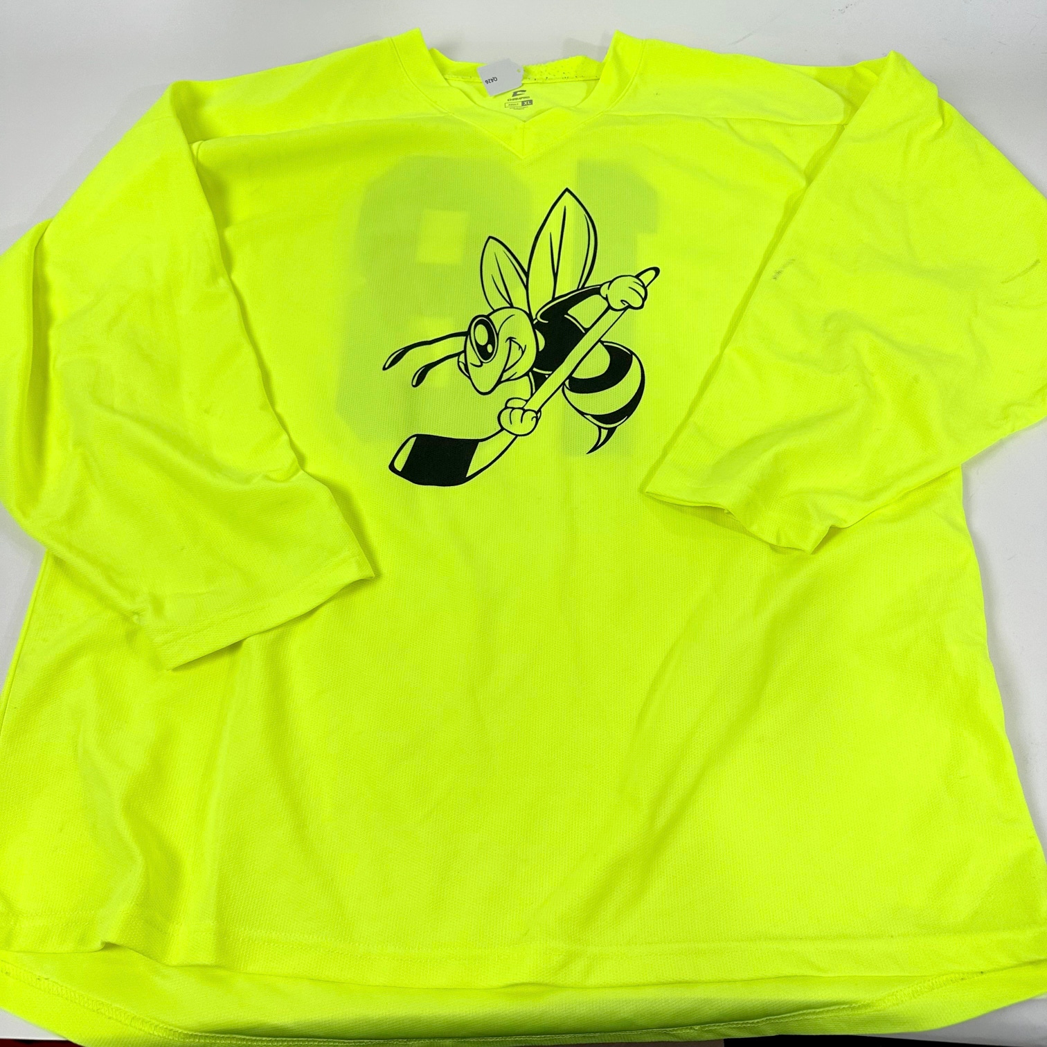 Used Highlighter Yellow Bumblebee Practice Jersey | Senior XL | Q426