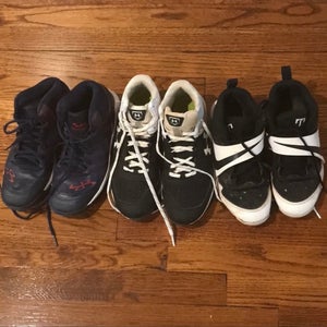 Three pairs men’s /boy’s baseball cleats ! Nike, Boombah & Under Armor