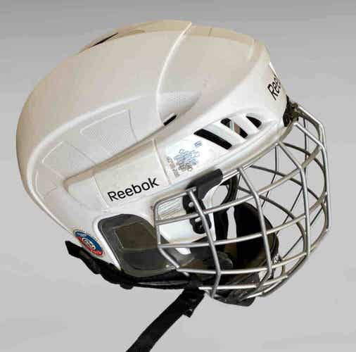 Reebok 5K Ice Hockey Helmet Small White Mask Small HECC Cert Nov 2019