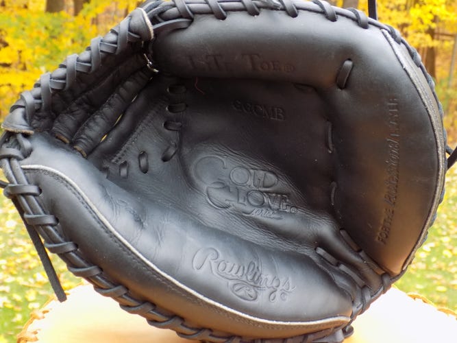Used Rawlings Catcher's Right Hand Throw Gold Glove Elite Baseball Glove 32.5"