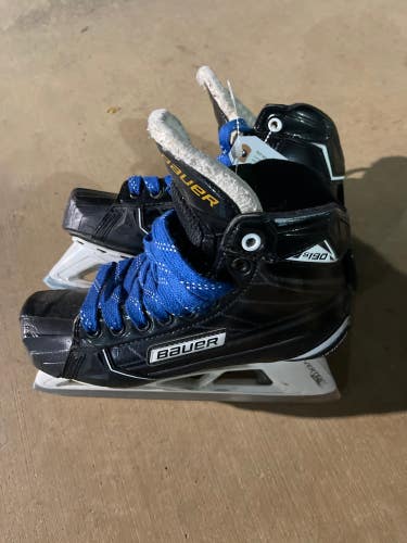 Junior Used Bauer Supreme S190 Hockey Goalie Skates D&R (Regular) 5.0