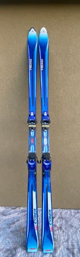 Used Men's HEAD 190 cm All Mountain Cyber X 40 Skis With Bindings