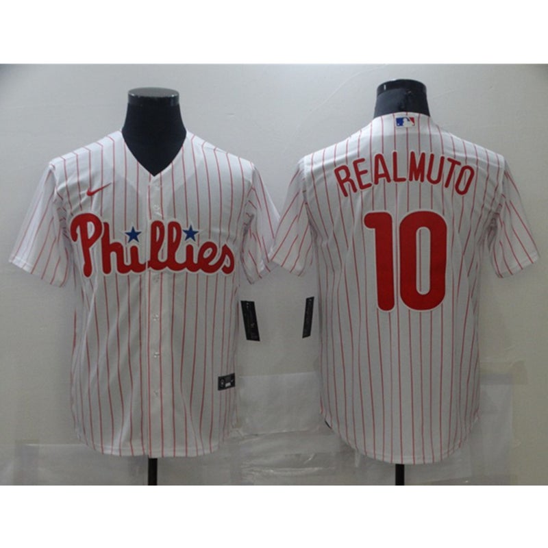 MLB Phillies 7 Trea Turner Cream Nike Cool Base Men Jersey